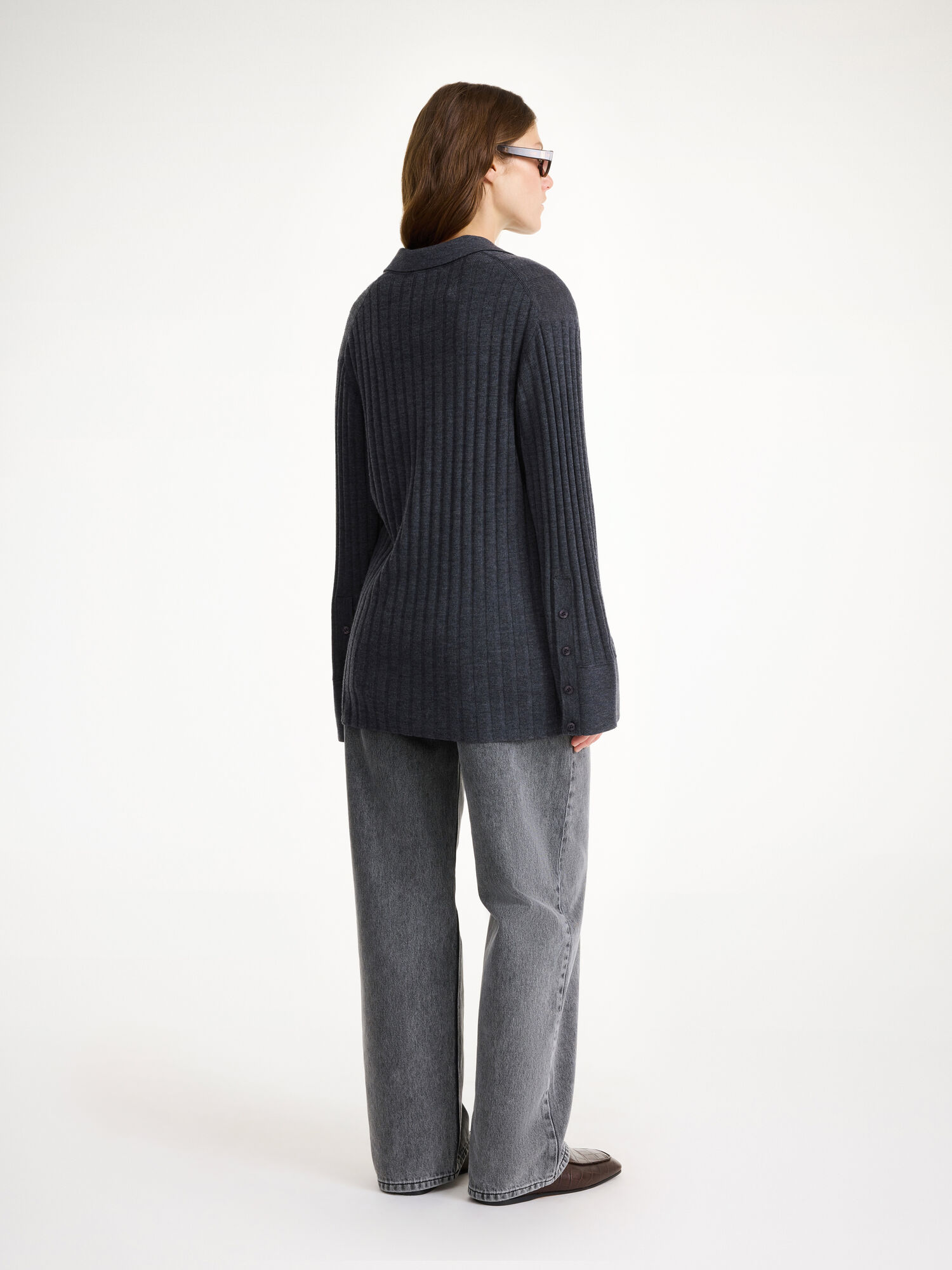 By Malene Birger Delphine Merino Wool Sweater Strickwaren Grau | AT_BB93405