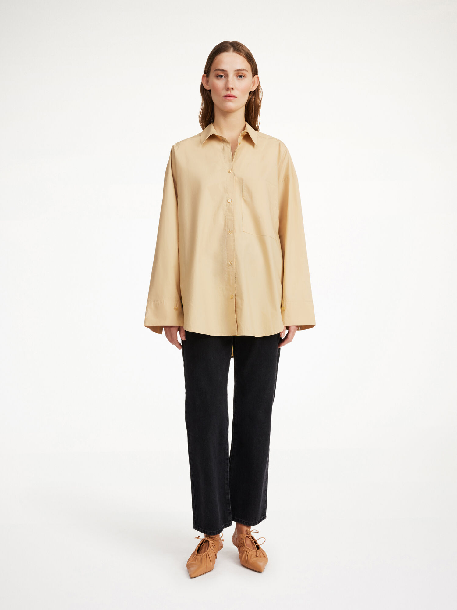 By Malene Birger Derris Organic Cotton Hemd Dunkel | AT_BB58023