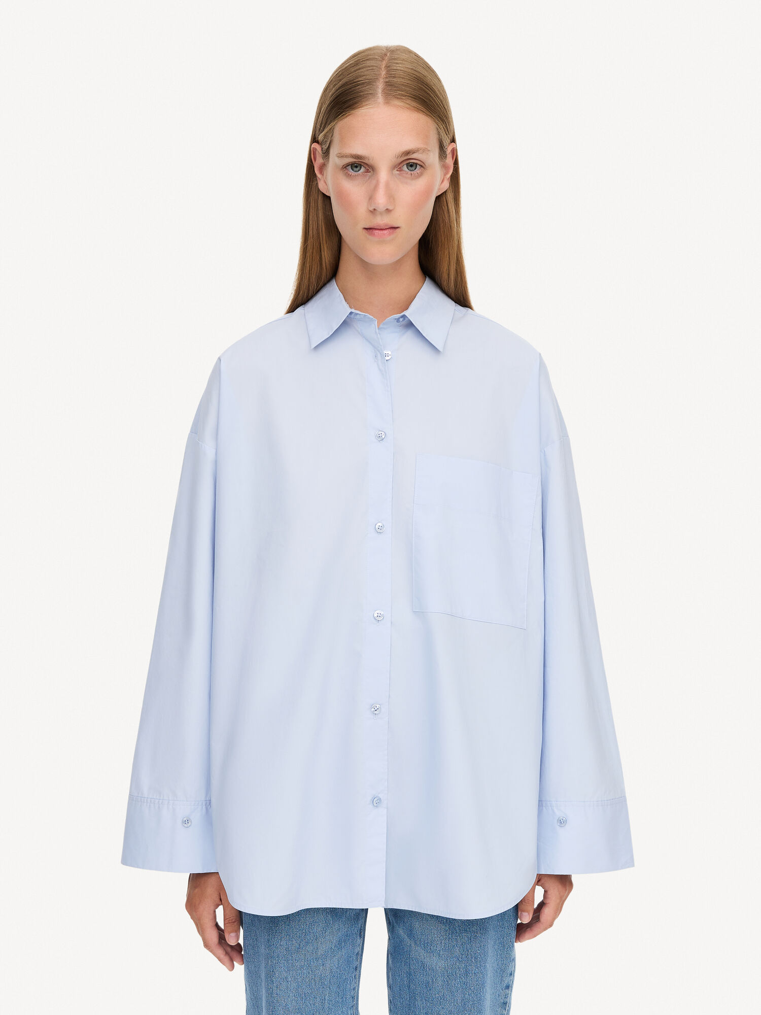 By Malene Birger Derris Organic Cotton Hemd Blau | AT_BB98016