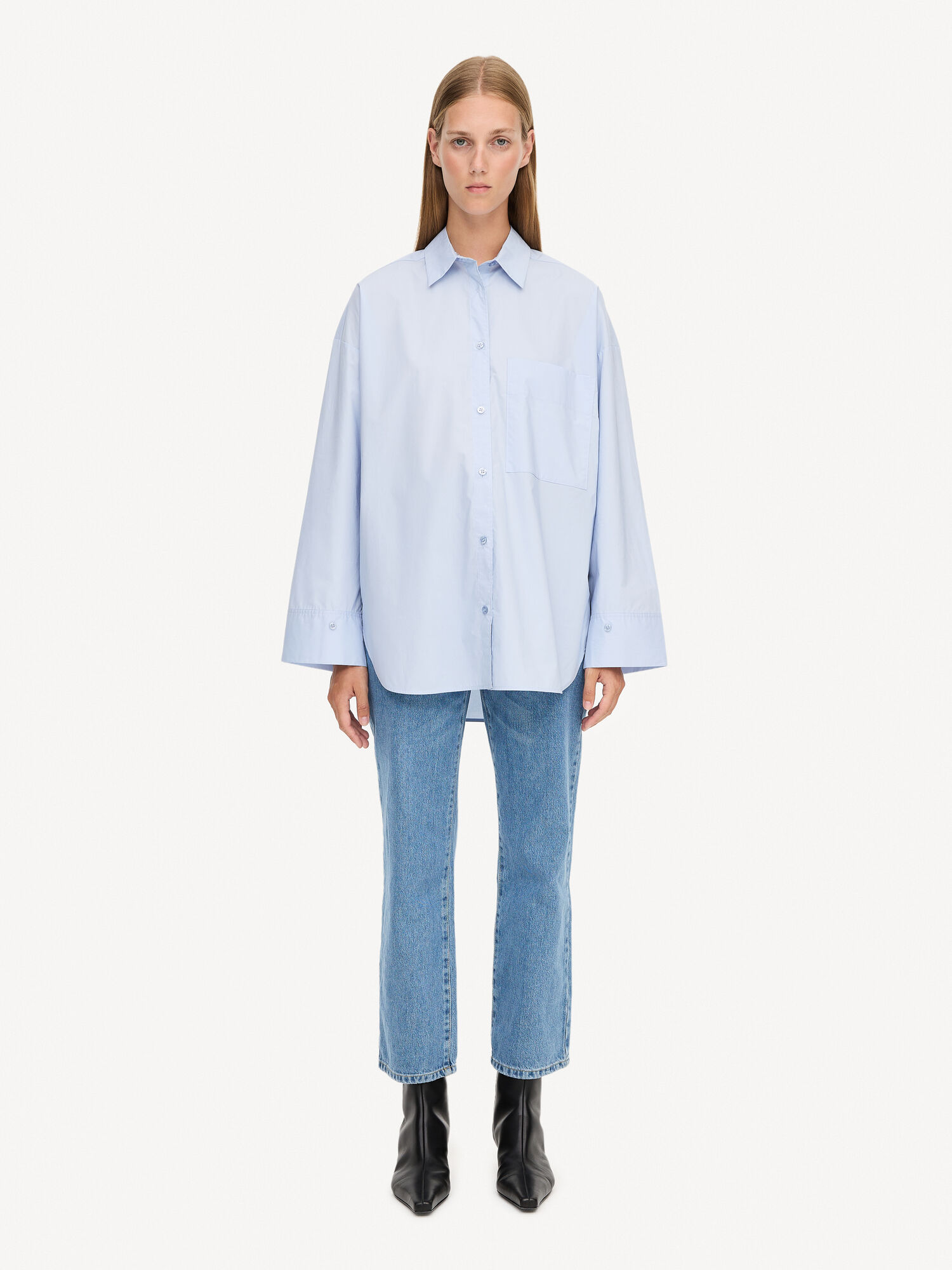 By Malene Birger Derris Organic Cotton Hemd Blau | AT_BB98016