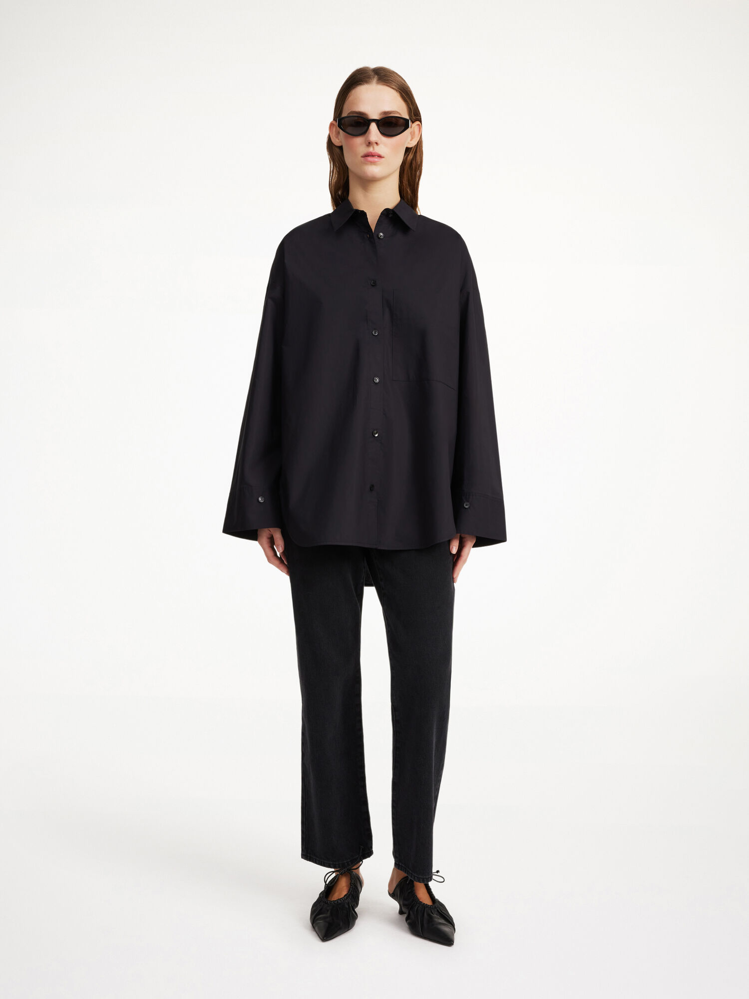 By Malene Birger Derris Organic Cotton Hemd Schwarz | AT_BB57001