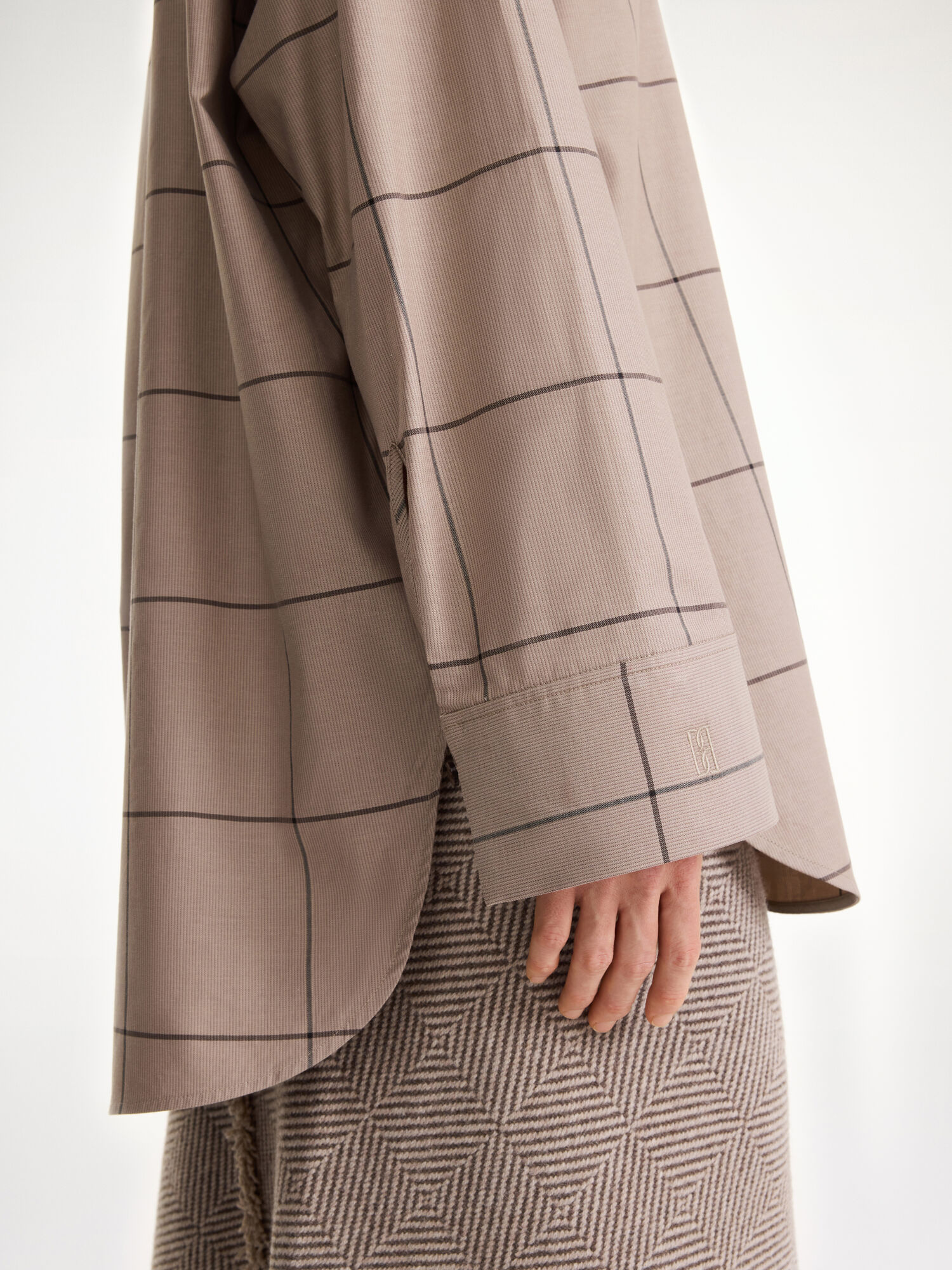 By Malene Birger Derris Organic Cotton Hemd Autumn check | AT_BB31892