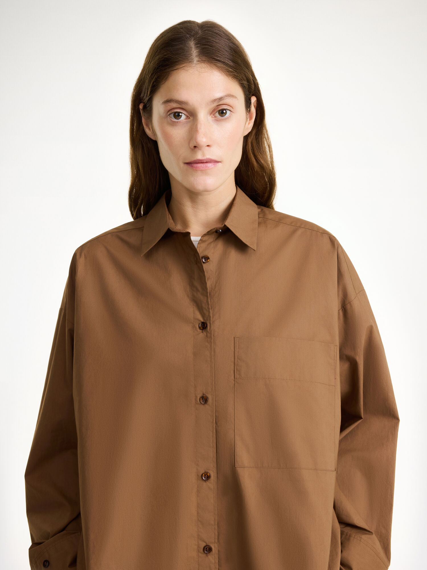 By Malene Birger Derris Organic Cotton Hemd Bison | AT_BB70406