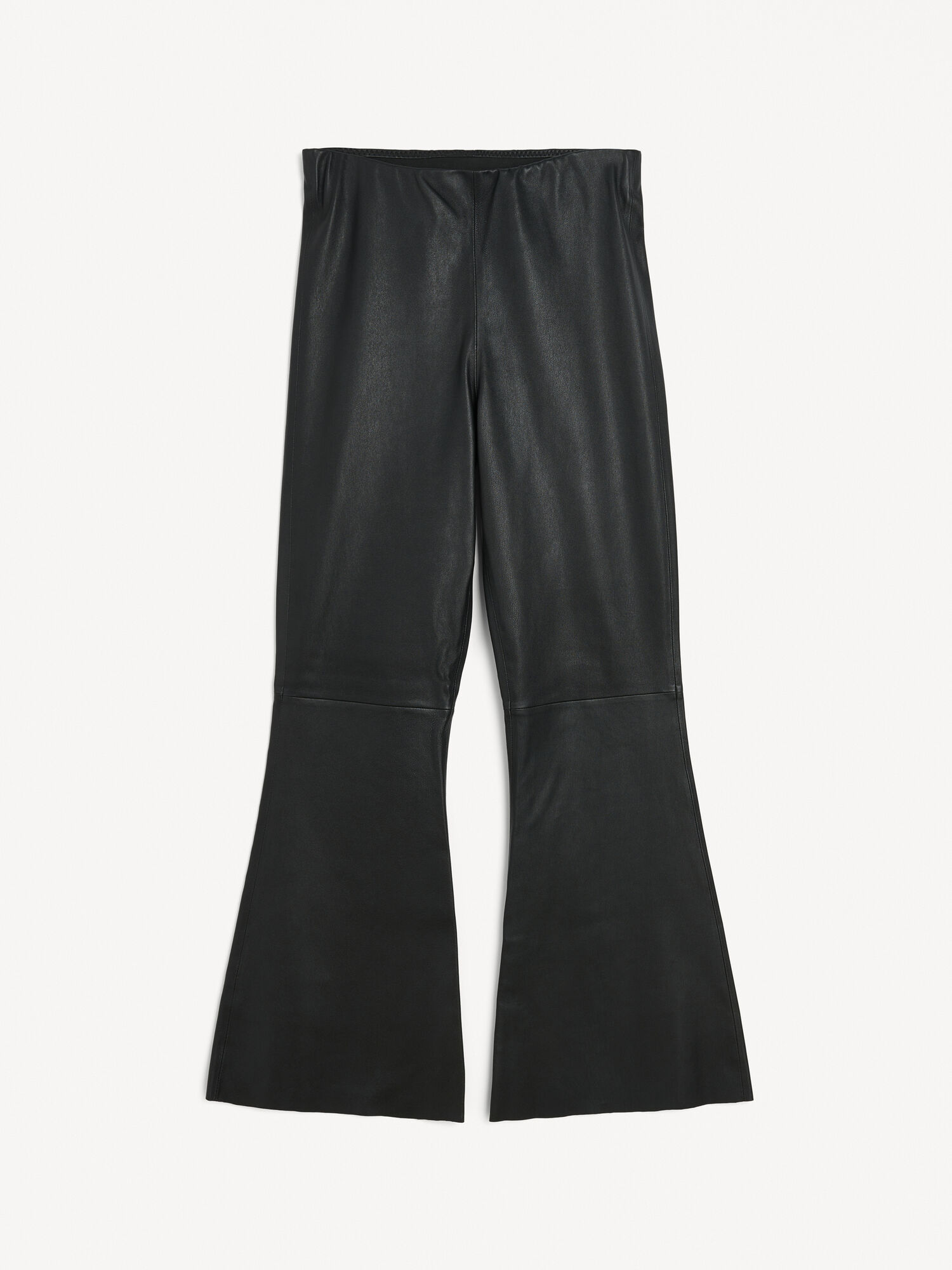 By Malene Birger Evyline Cropped Leather Hosen Schwarz | AT_BB22219