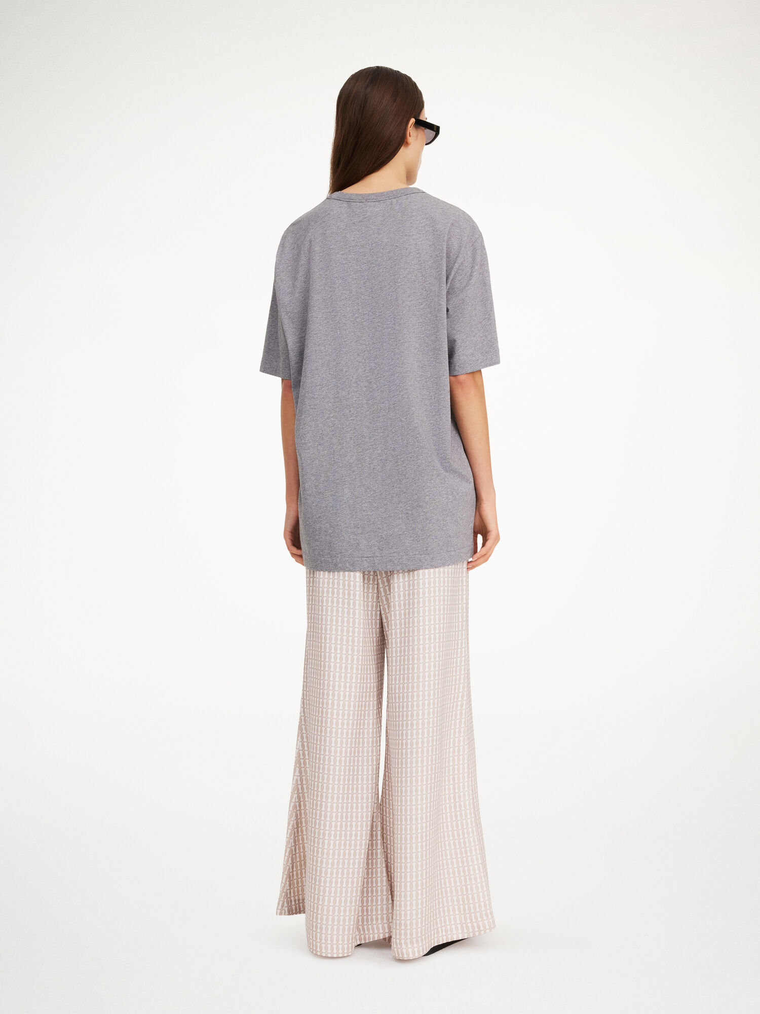 By Malene Birger Fayeh Organic Cotton T-shirt Oberteile Grau | AT_BB14819