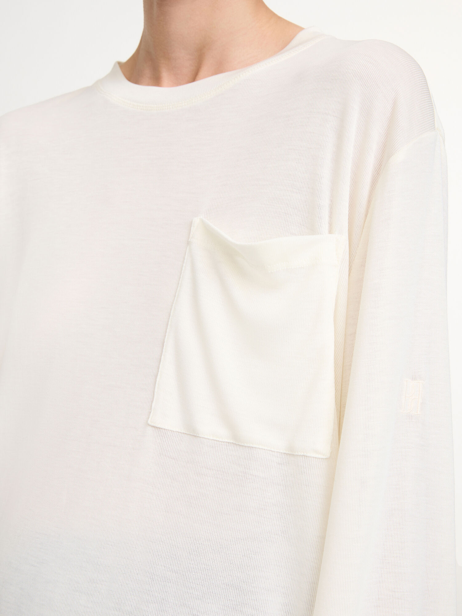 By Malene Birger Fayeh Oversized Longsleeve Oberteile Weiß | AT_BB73129