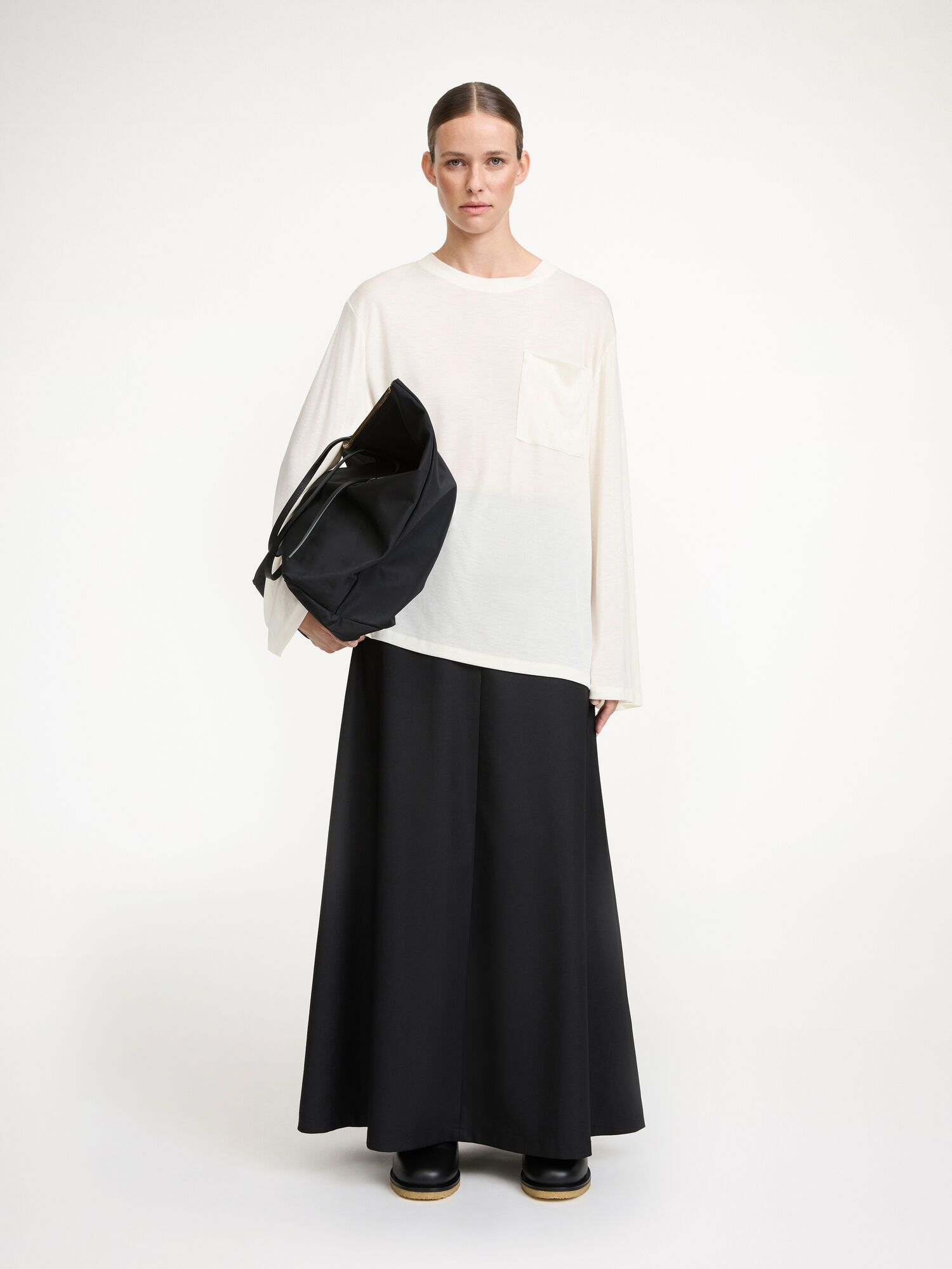 By Malene Birger Fayeh Oversized Longsleeve Oberteile Weiß | AT_BB73129