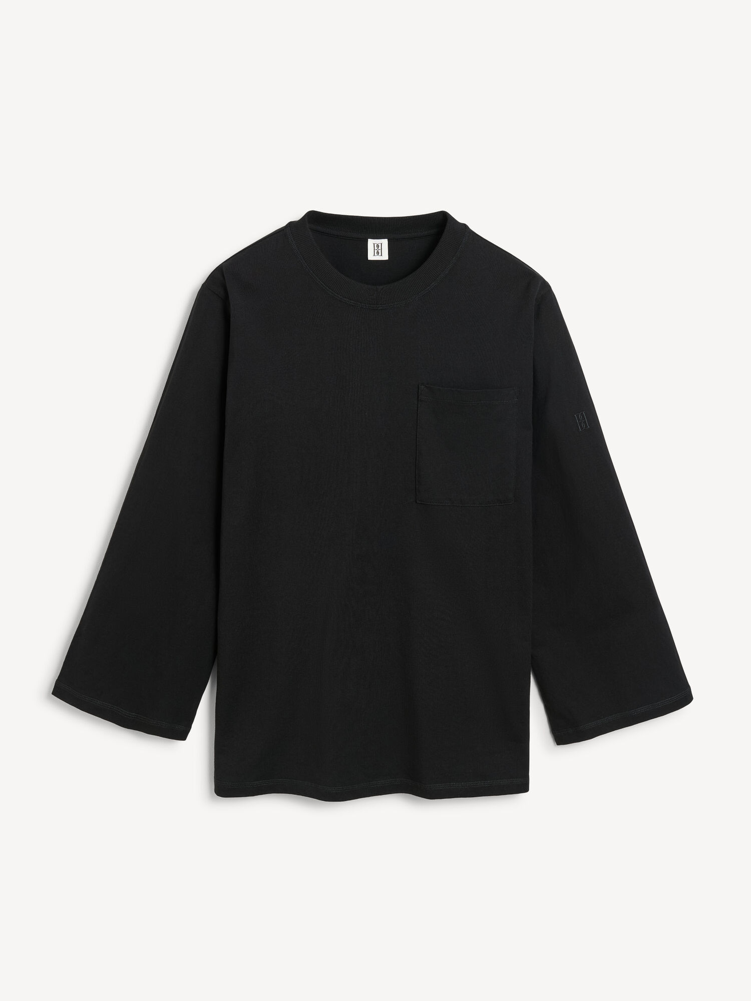 By Malene Birger Fayeh Oversized Longsleeve Oberteile Schwarz | AT_BB24136