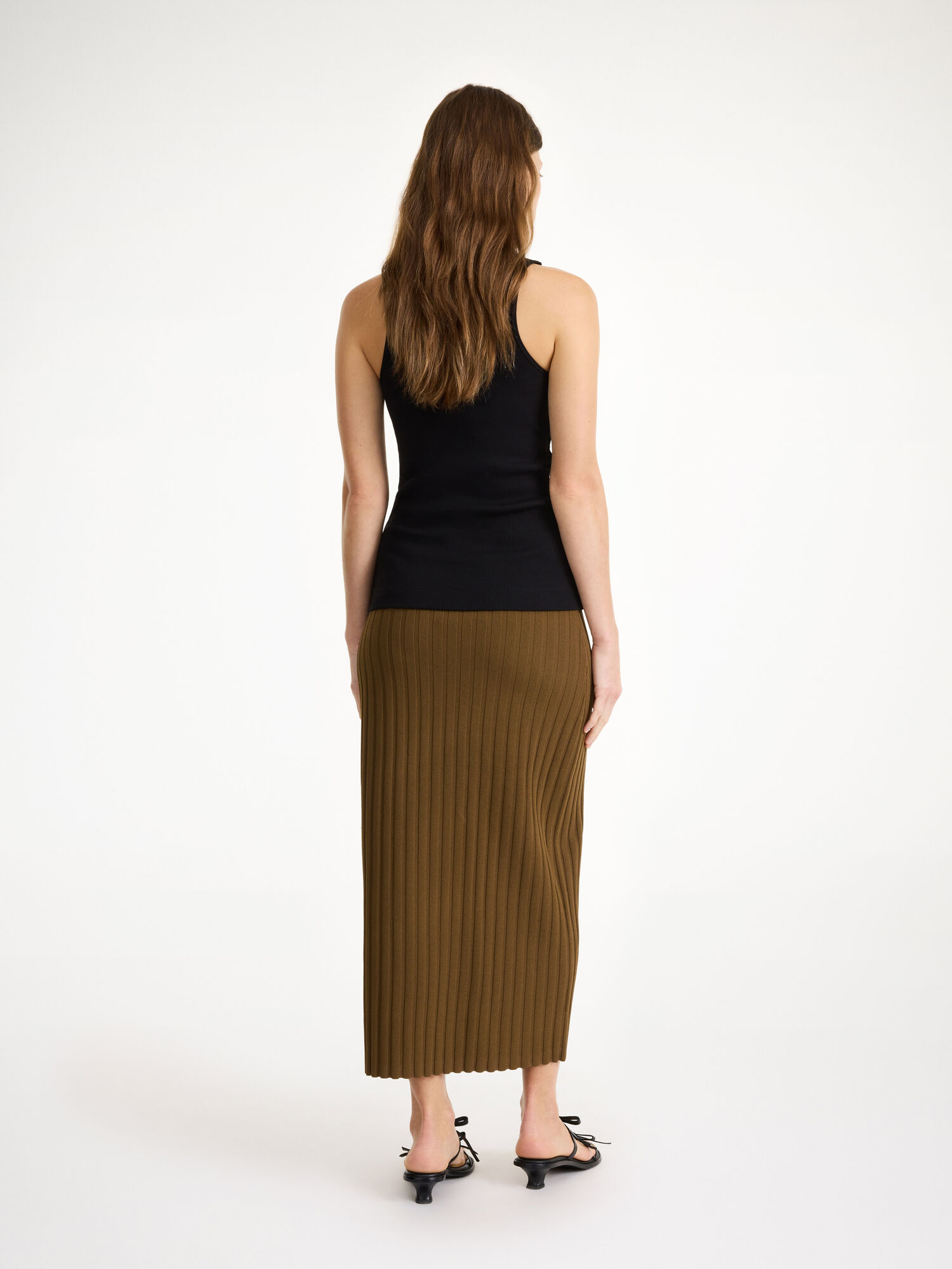 By Malene Birger Fiemme Midi Skirt Strickwaren Shitake | AT_BB58865