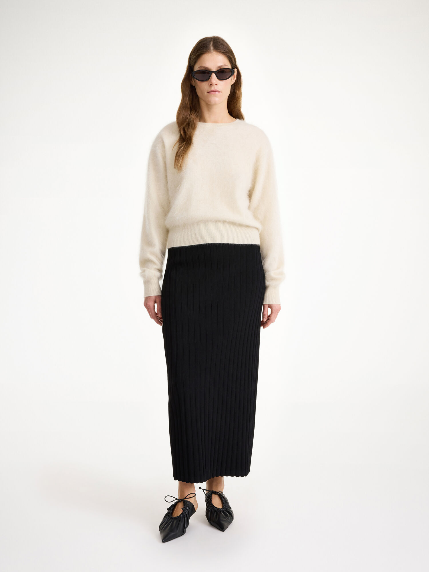 By Malene Birger Fiemme Midi Skirt Strickwaren Schwarz | AT_BB78582