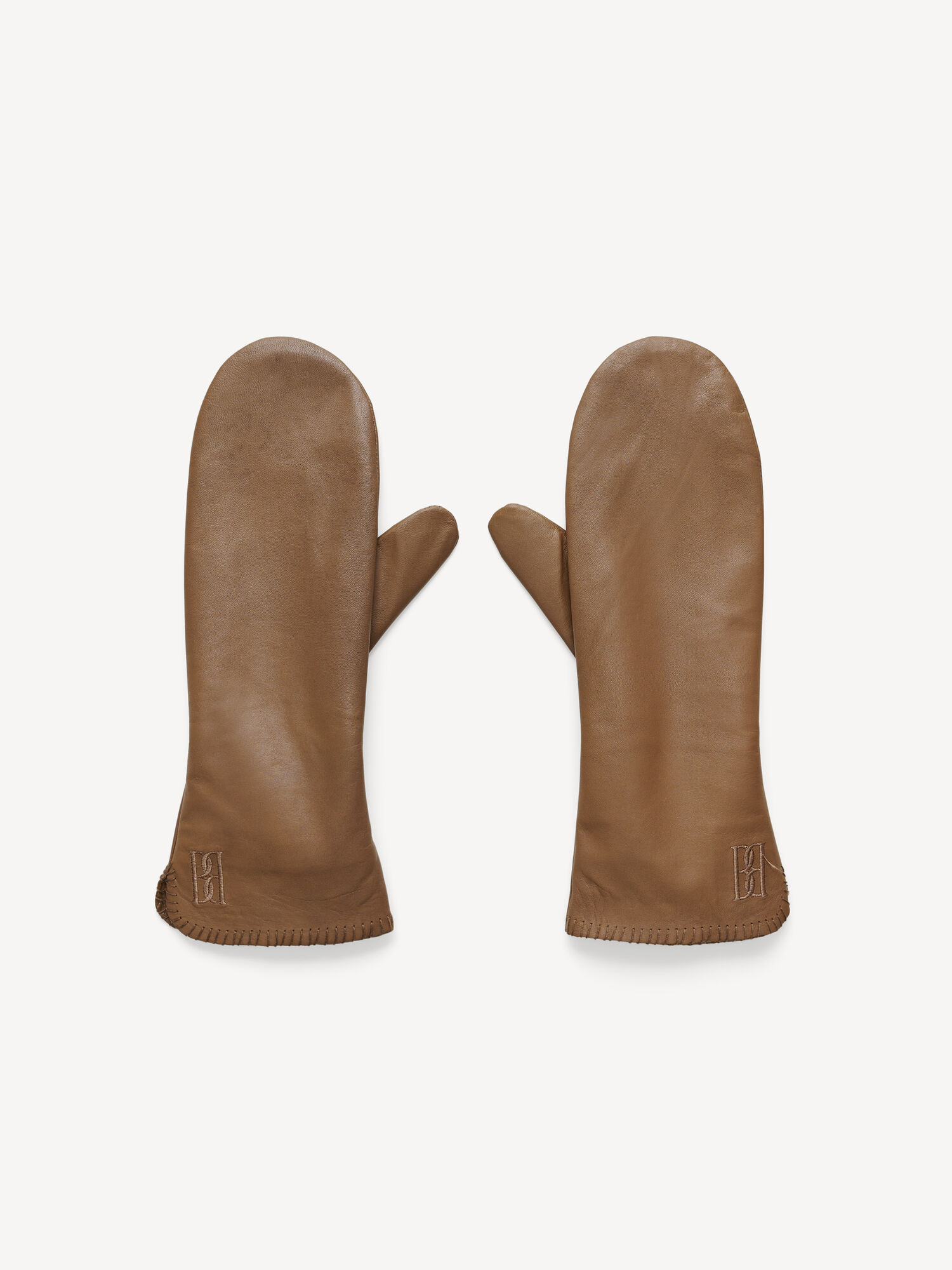 By Malene Birger Ginnyl Leather Mittens Sonstiges Zubehör Shitake | AT_BB31415