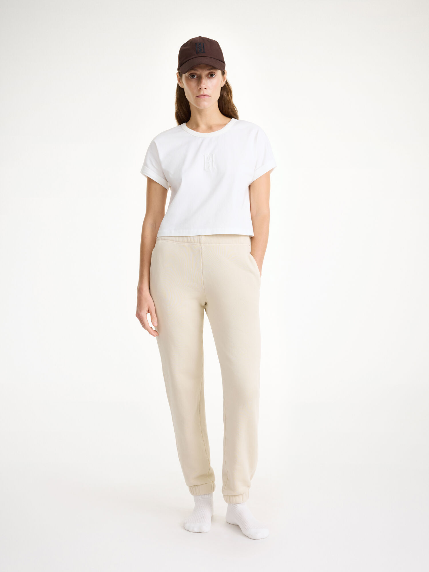 By Malene Birger Hali Organic Cotton Hosen Oyster Gray | AT_BB34327