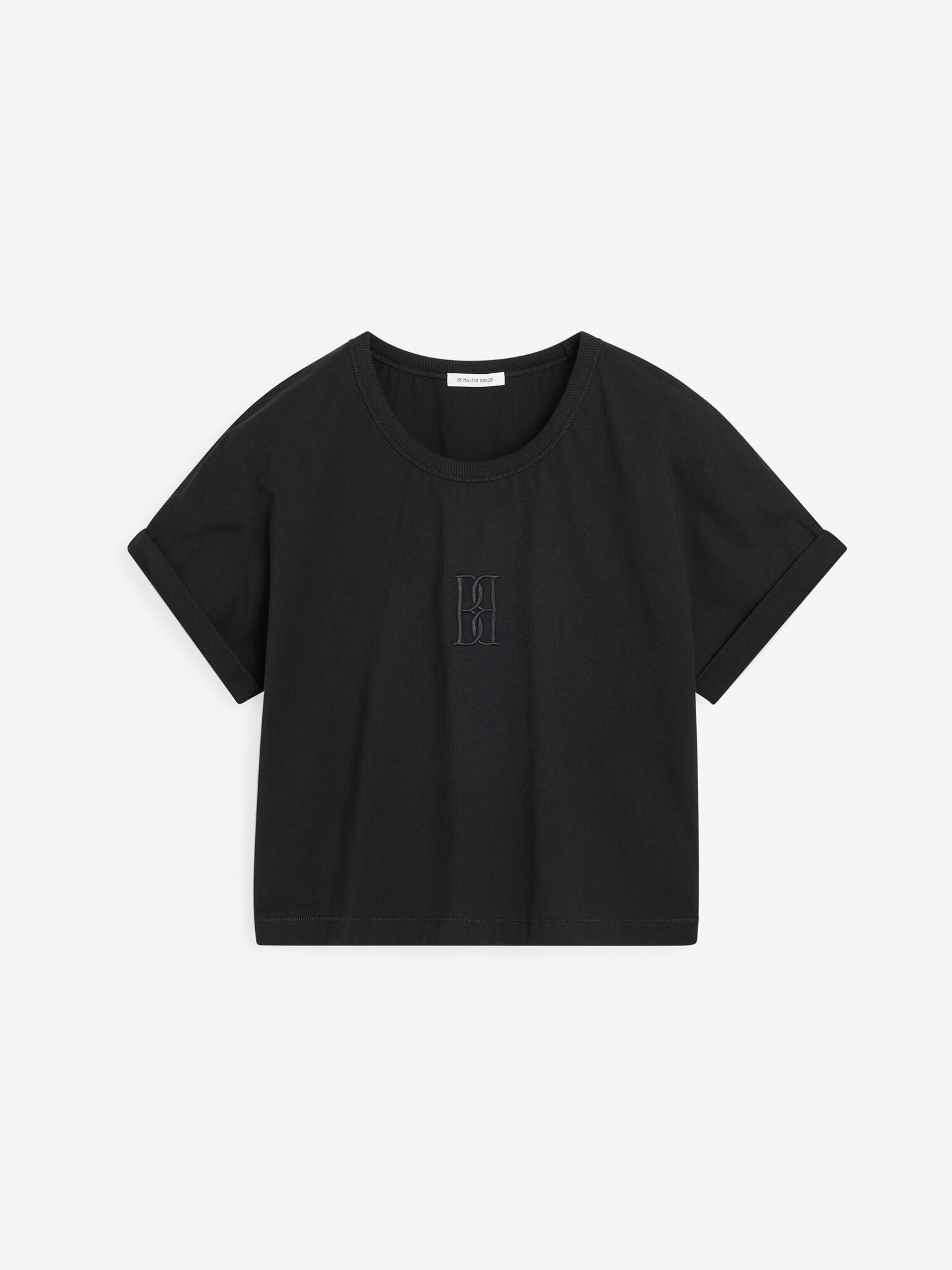 By Malene Birger Hedalia Organic Cotton T-shirt Oberteile Schwarz | AT_BB55557