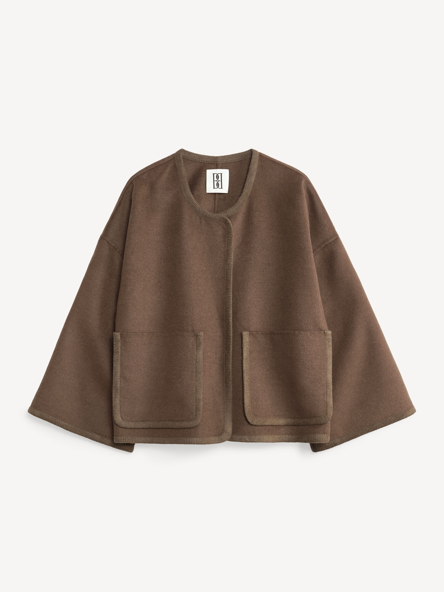 By Malene Birger Jacquie Wool Jacken Shitake | AT_BB10113