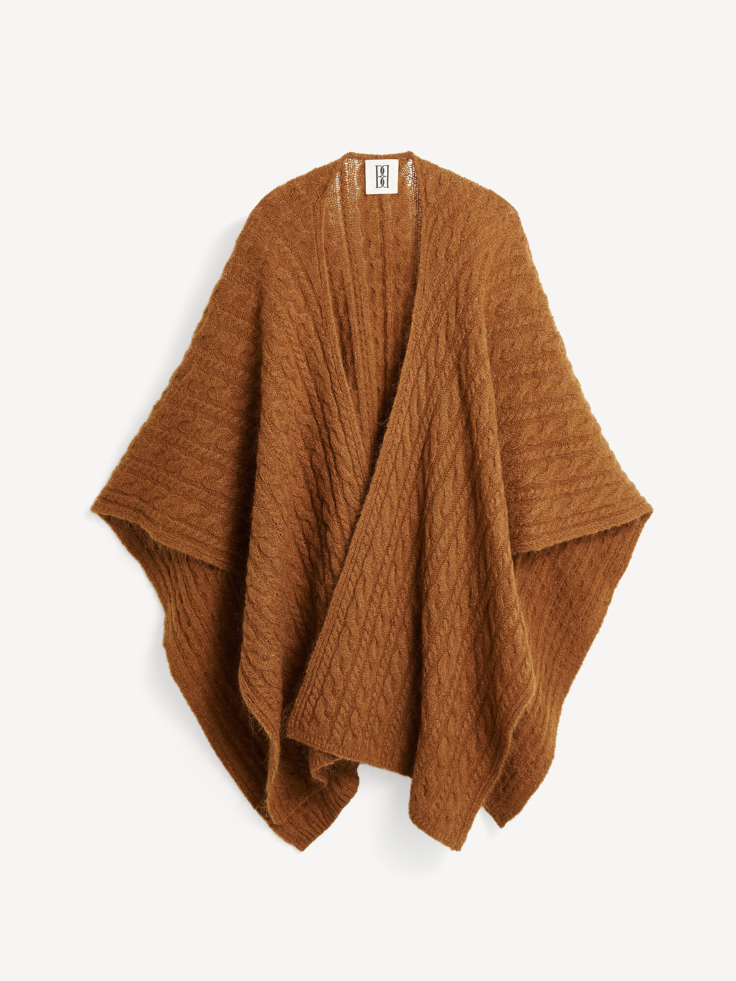 By Malene Birger Kassillas Wool-blend Poncho Strickwaren Bison | AT_BB39757