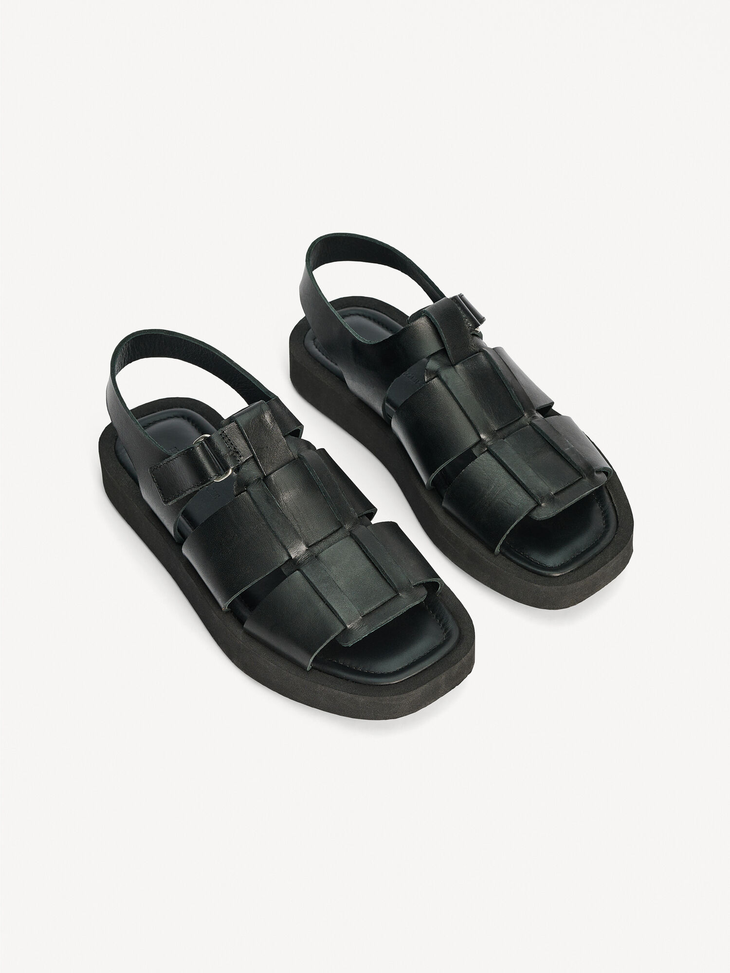 By Malene Birger Kleva Leather Sandals Schuhe Schwarz | AT_BB78777