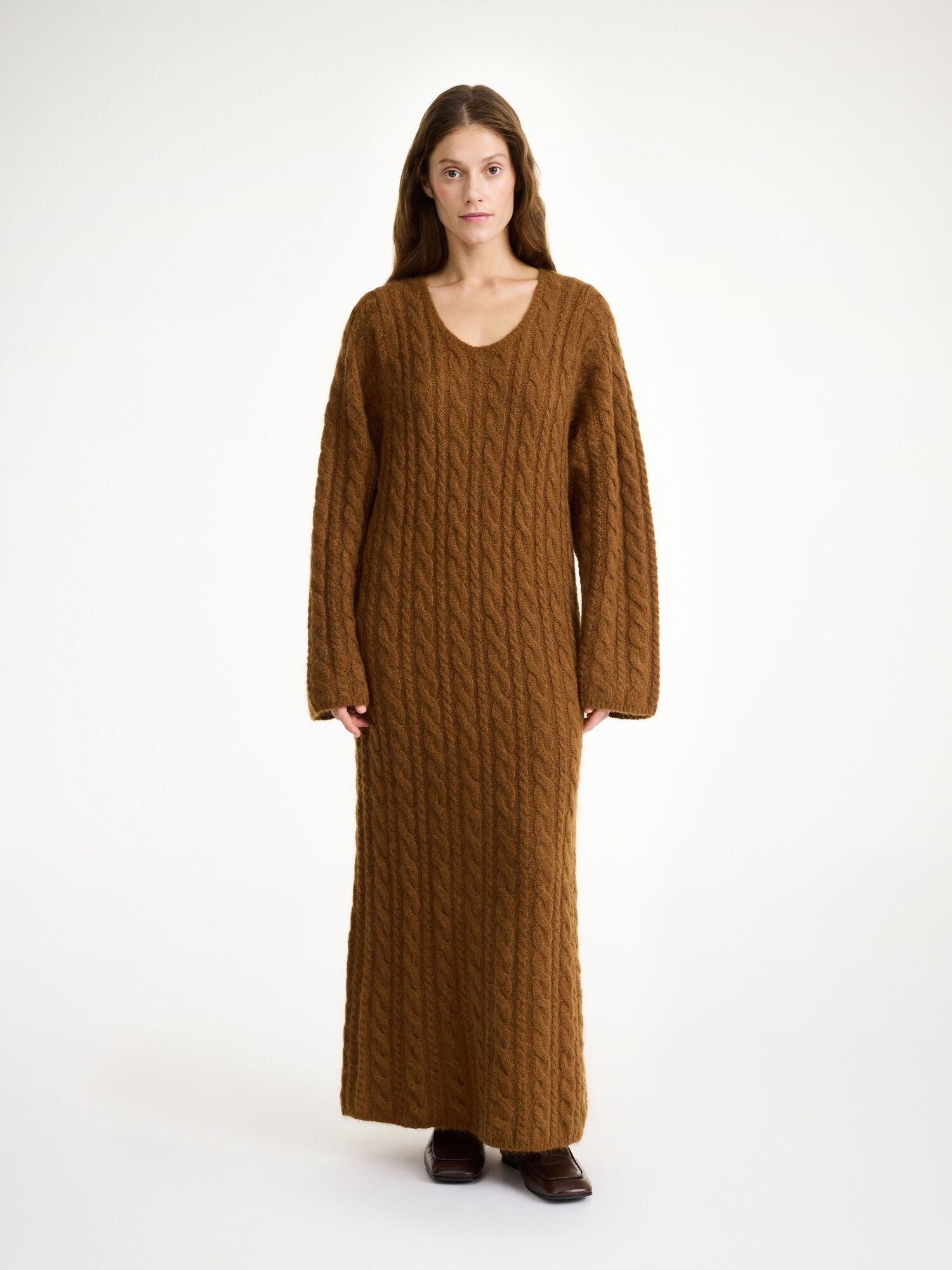 By Malene Birger Lovella Maxi Dress Strickwaren Bison | AT_BB38414