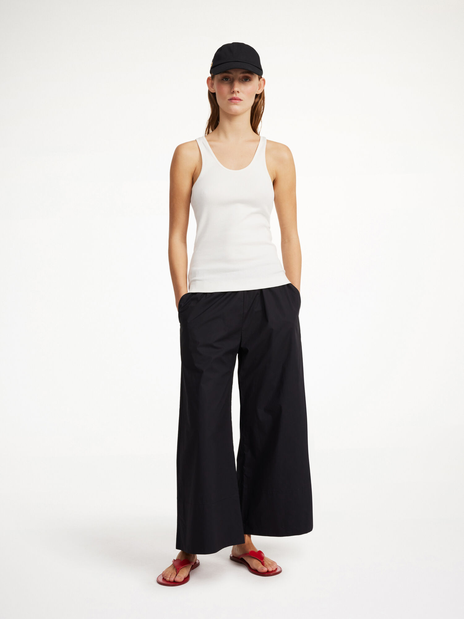 By Malene Birger Luisa High-waisted Hosen Schwarz | AT_BB58487