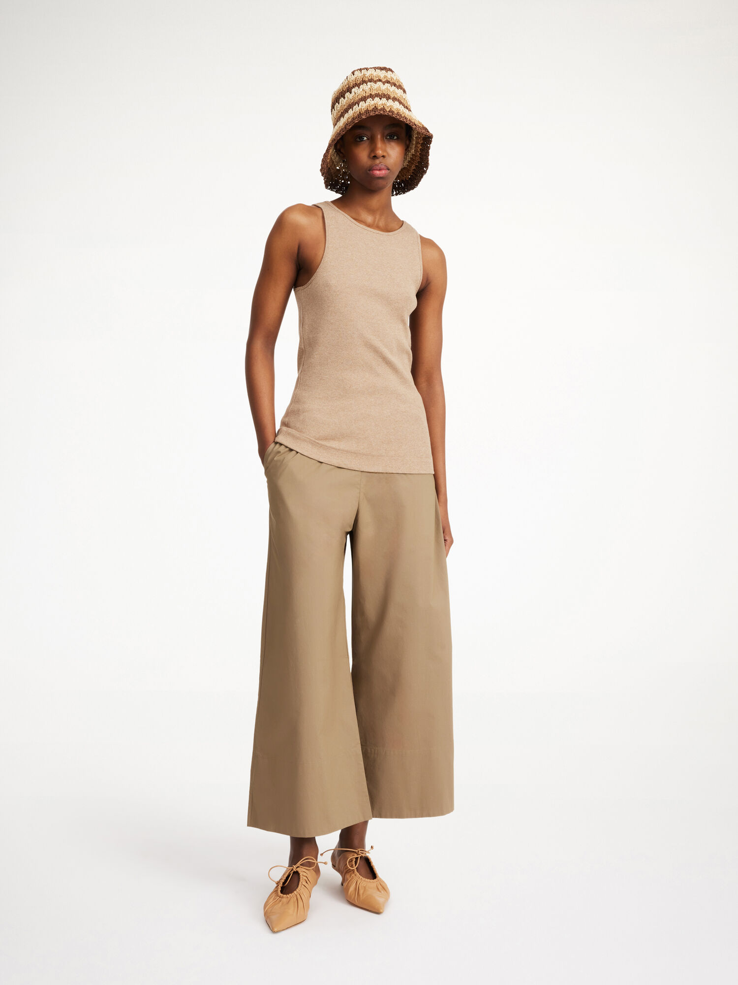 By Malene Birger Luisa High-waisted Hosen Shitake | AT_BB87360