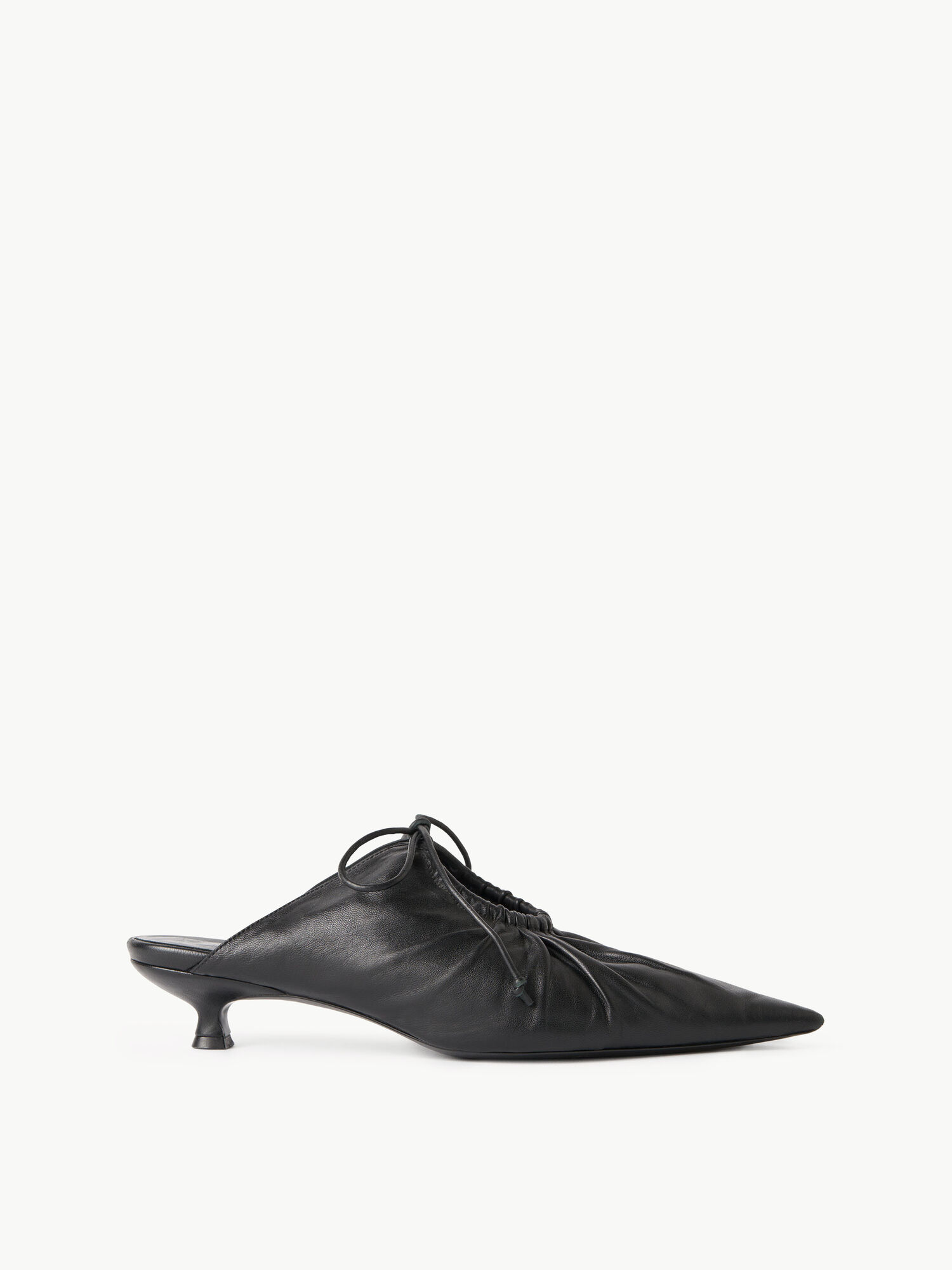 By Malene Birger Masey Leather Mules Schuhe Schwarz | AT_BB49069