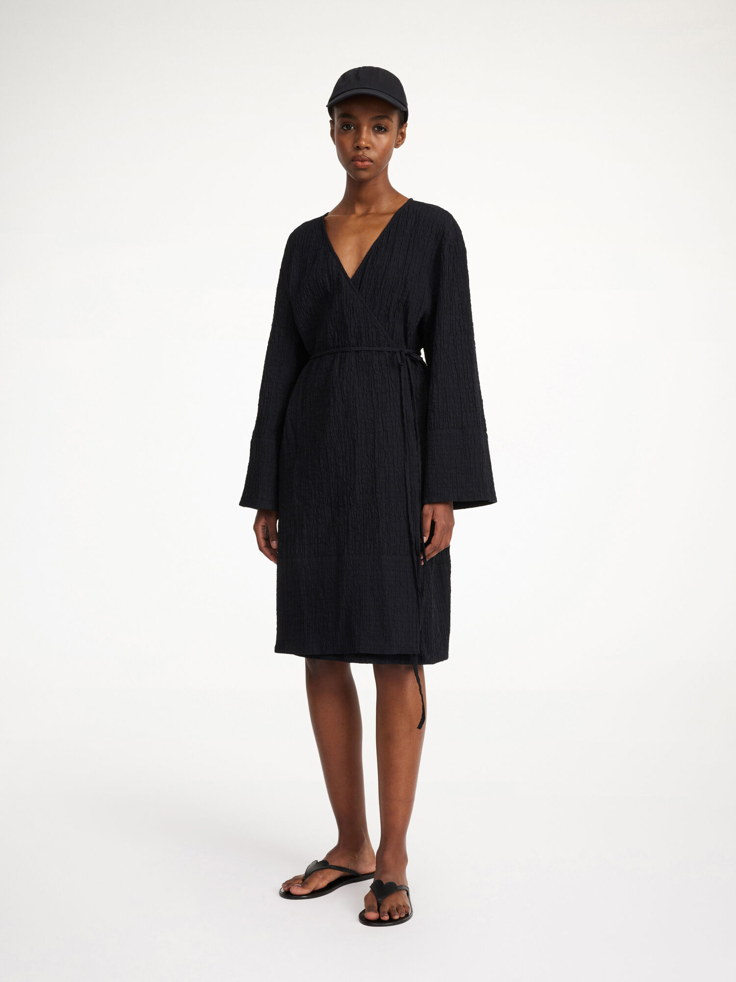 By Malene Birger Maunas Midi Kleid Schwarz | AT_BB30440