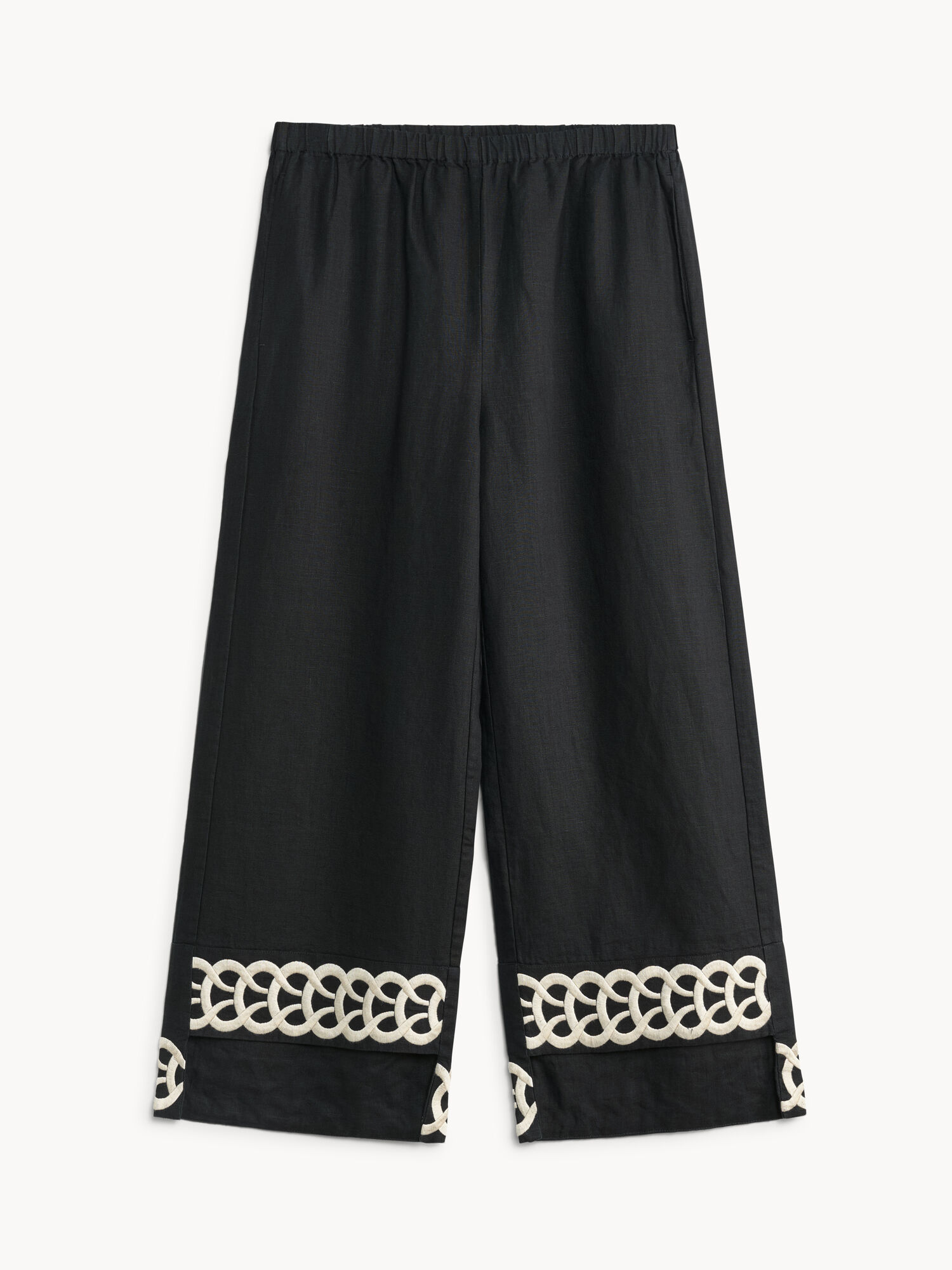 By Malene Birger Mirabellos Linen Hosen Schwarz | AT_BB36025