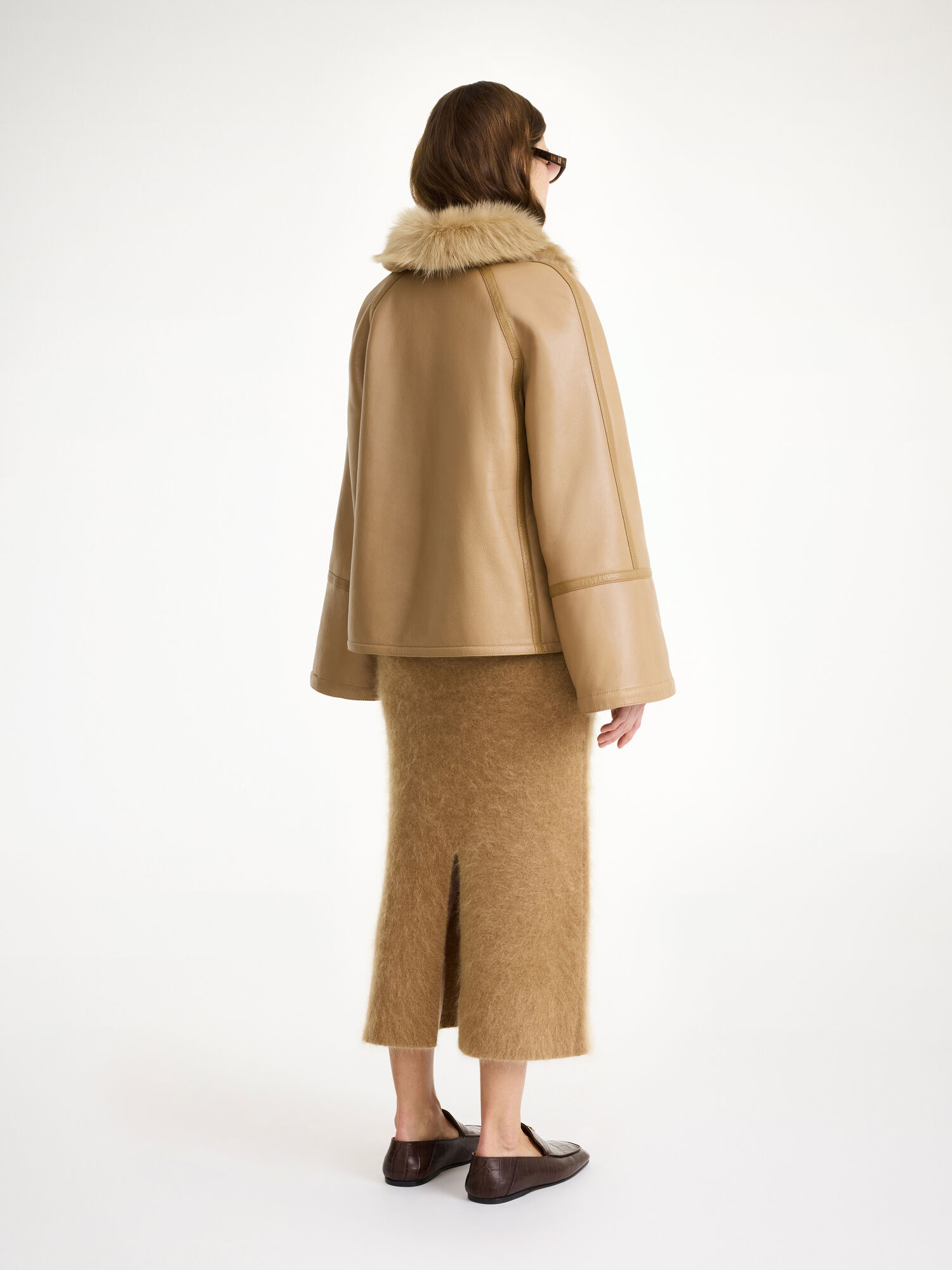 By Malene Birger Odellies Shearling Jacken Tannin | AT_BB41550