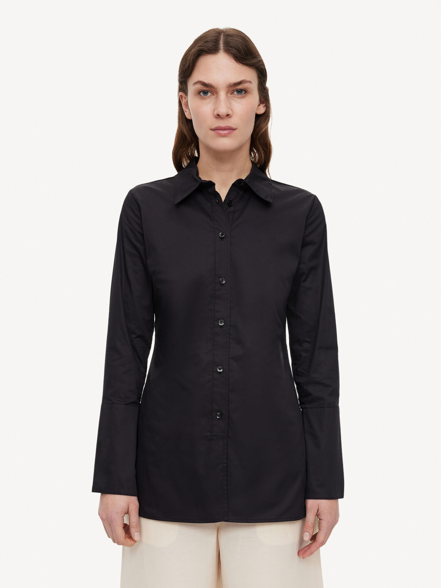 By Malene Birger Padano Organic Cotton Hemd Schwarz | AT_BB89959