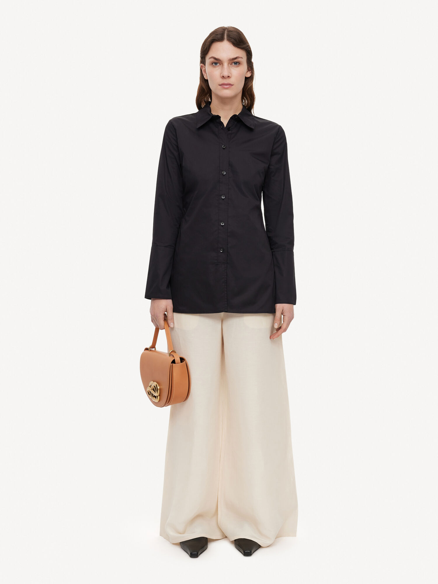 By Malene Birger Padano Organic Cotton Hemd Schwarz | AT_BB89959