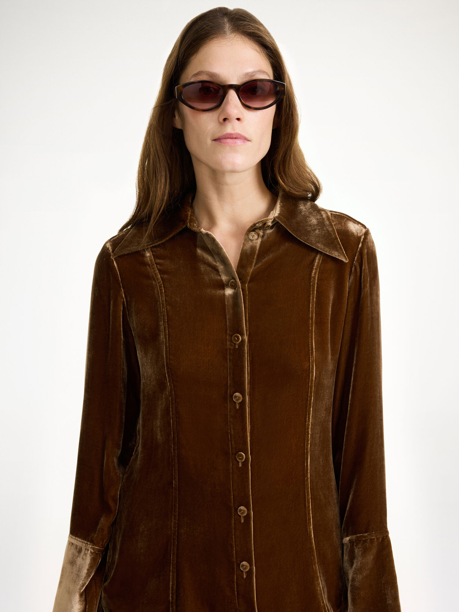 By Malene Birger Rosiannas Velvet Hemd Bison | AT_BB20837