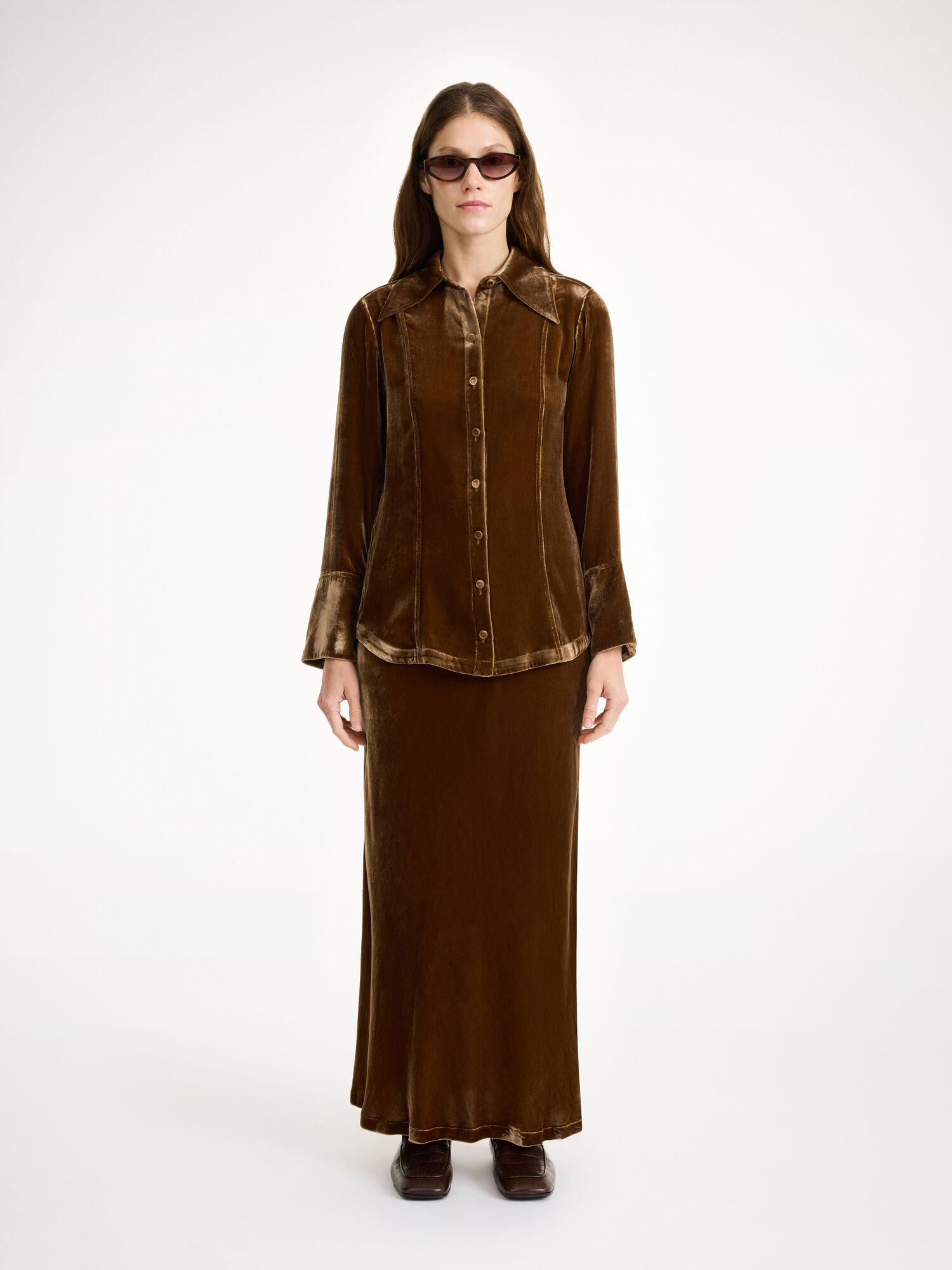 By Malene Birger Rosiannas Velvet Hemd Bison | AT_BB20837