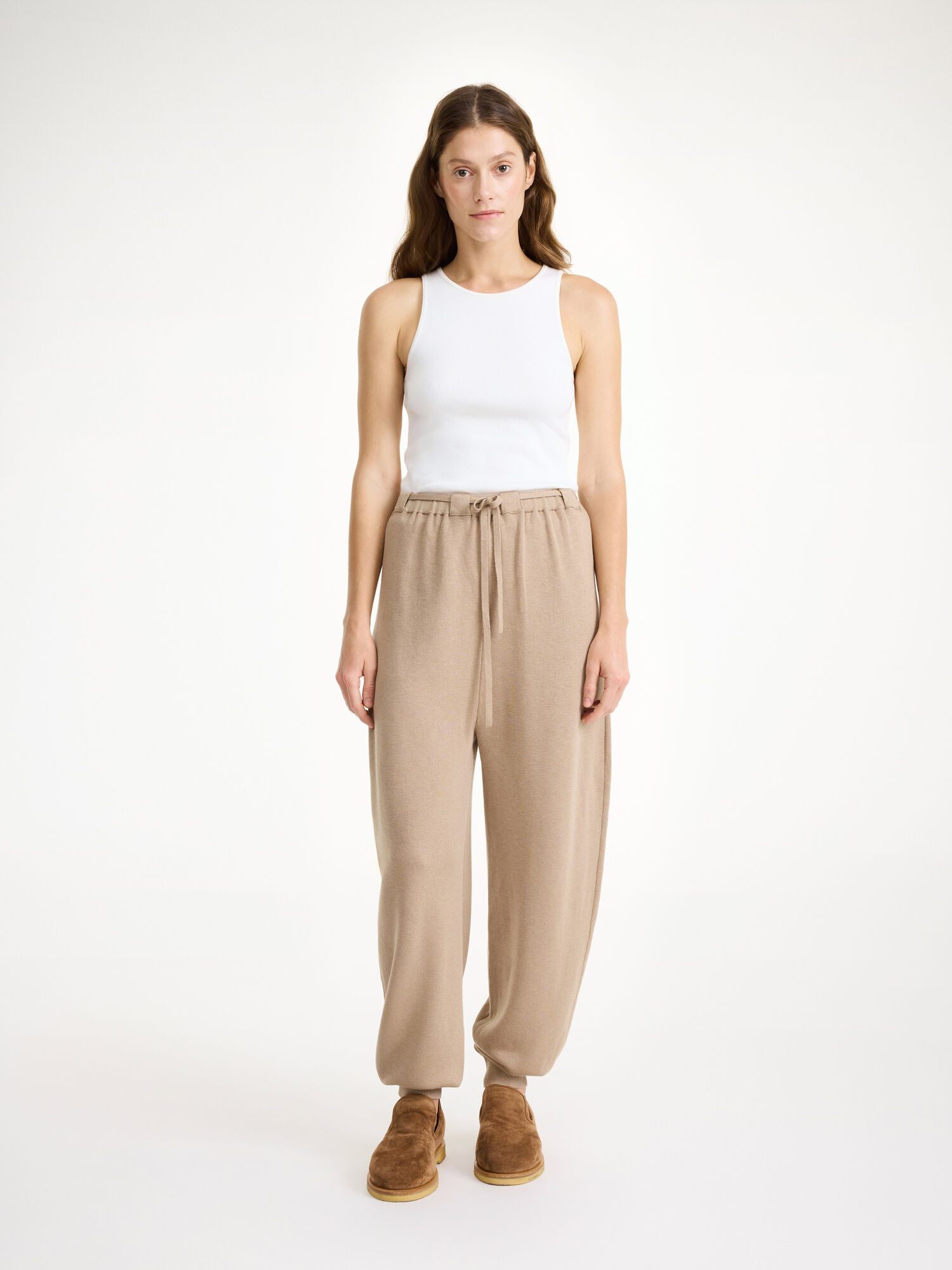 By Malene Birger Tevana High-waisted Trousers Strickwaren Nomad | AT_BB60096