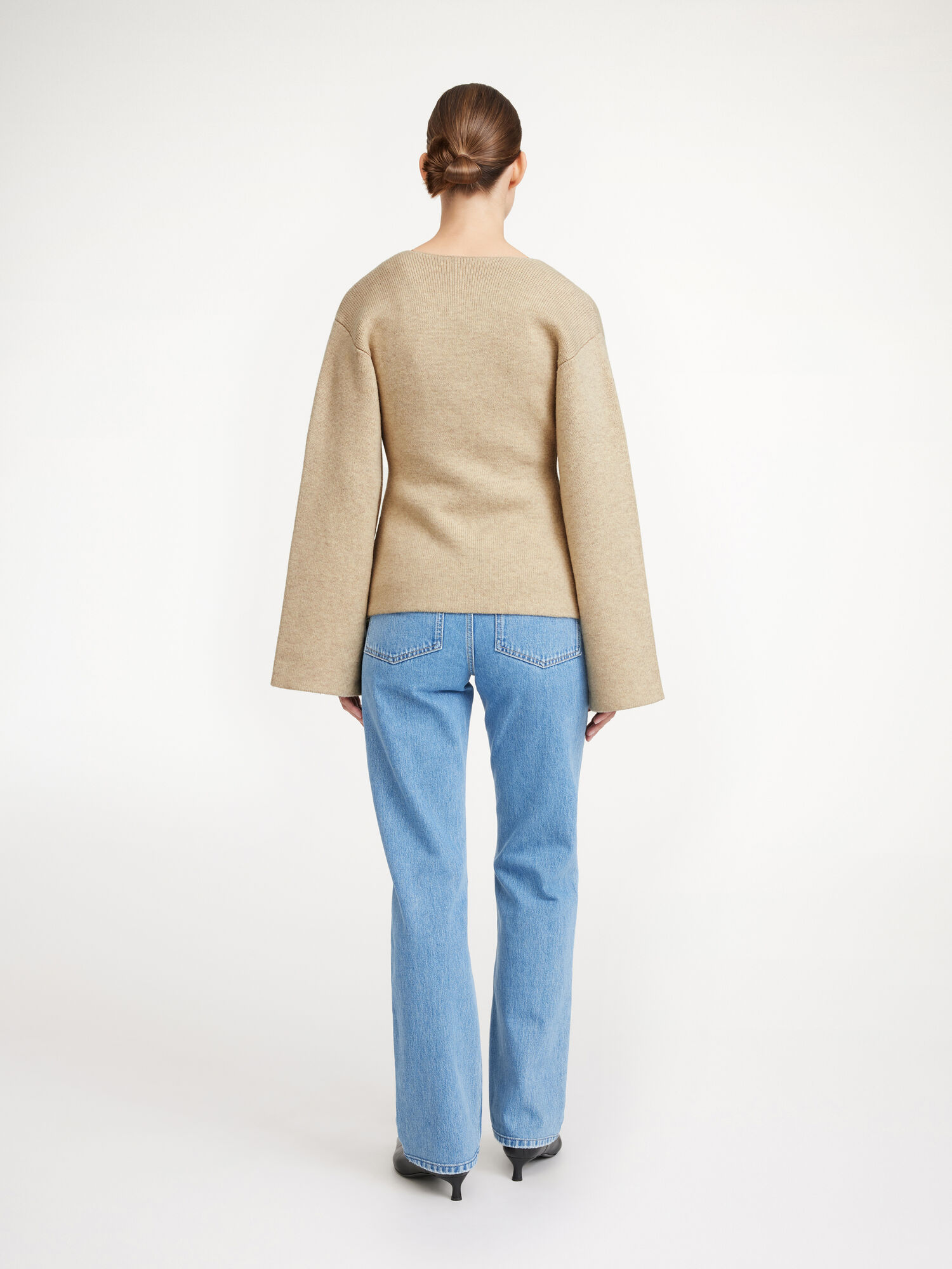 By Malene Birger Tinley Wool Cardigan Strickwaren Beige | AT_BB91469