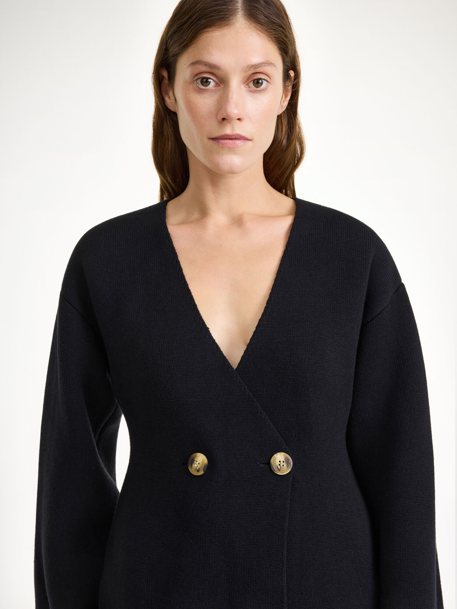 By Malene Birger Tinley Wool-blend Cardigan Strickwaren Schwarz | AT_BB68144