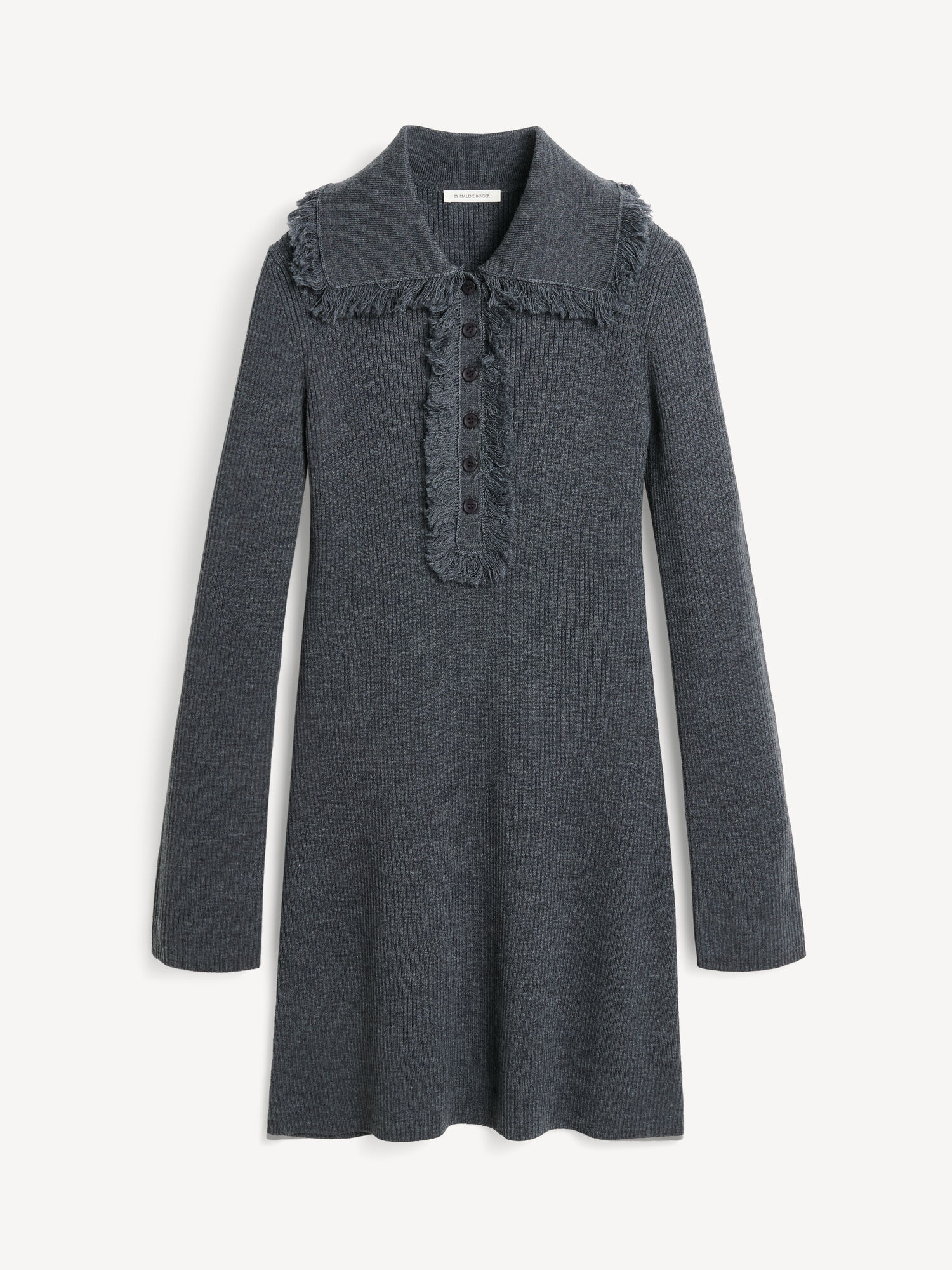 By Malene Birger Tonai Merino Wool Dress Strickwaren Grau | AT_BB68859